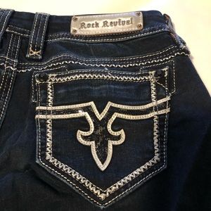 Rock Revival dark blue bootcut jeans